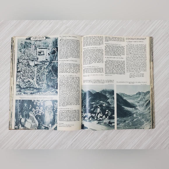 Vintage 1956 Holy Bible Olive Wood Cover King James Jeruslaem Bible - Picture 13 of 16